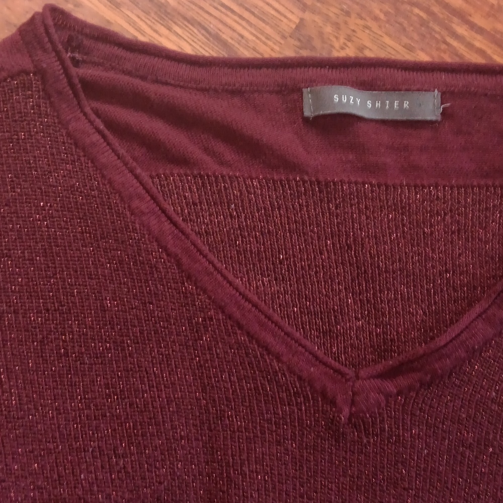 Metallic sweater